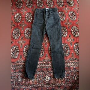 High Waist Black Womens Skinny Jeans size 24